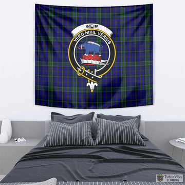 Weir Tartan Tapestry Wall Hanging and Home Decor for Room with Family Crest