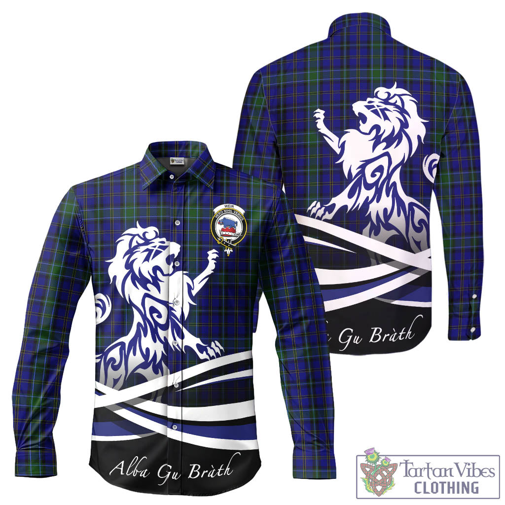 weir-tartan-long-sleeve-button-up-shirt-with-alba-gu-brath-regal-lion-emblem