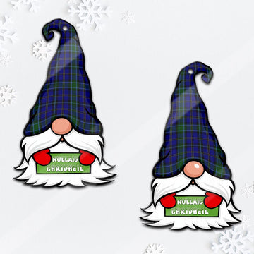 Weir Gnome Christmas Ornament with His Tartan Christmas Hat