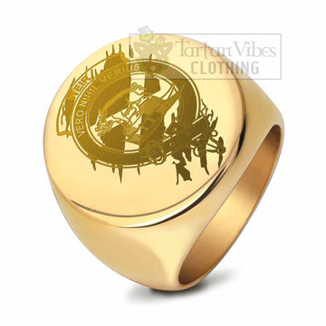 Weir Clan Crest Engraved Ring Scotland In Me Style