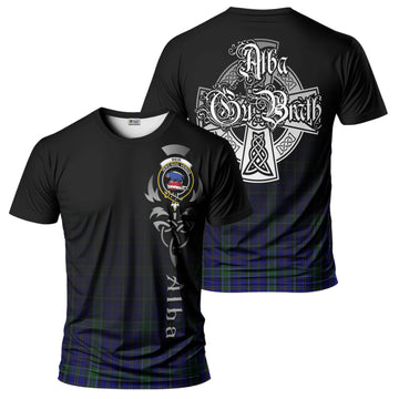 Weir Tartan T-Shirt Featuring Alba Gu Brath Family Crest Celtic Inspired