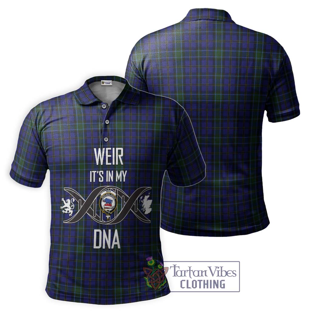 Tartan Vibes Clothing Weir Tartan Polo Shirt with Family Crest DNA In Me Style