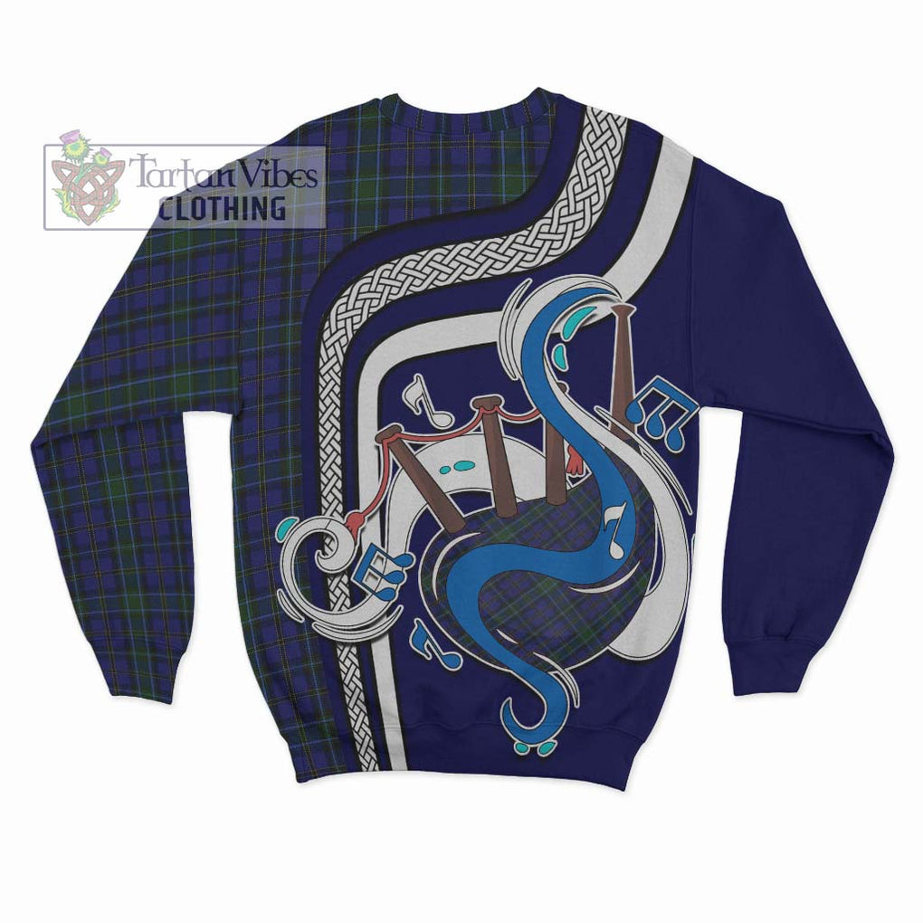 Tartan Vibes Clothing Weir Tartan Sweatshirt with Epic Bagpipe Style