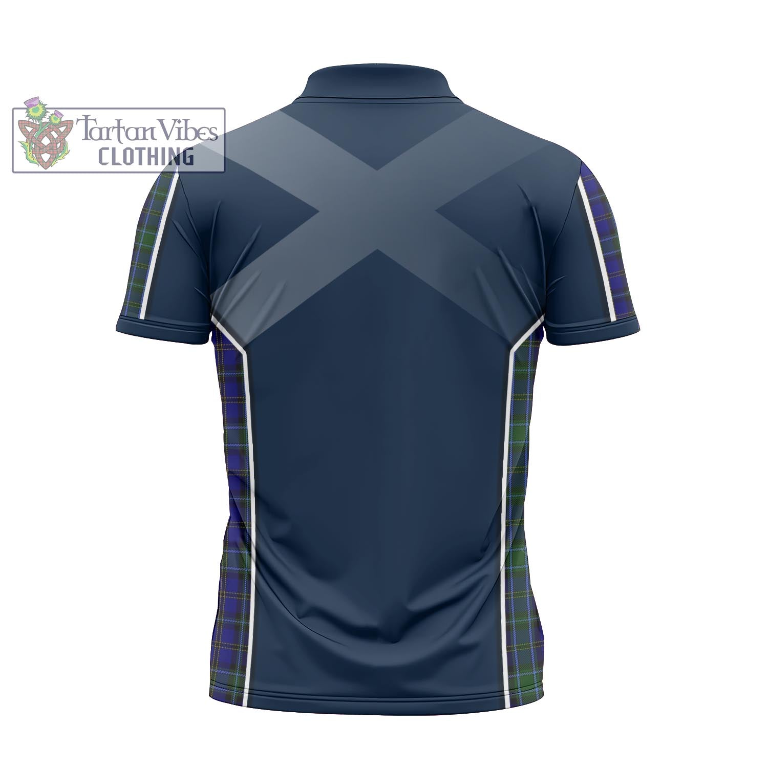 Tartan Vibes Clothing Weir Tartan Zipper Polo Shirt with Family Crest and Scottish Thistle Vibes Sport Style