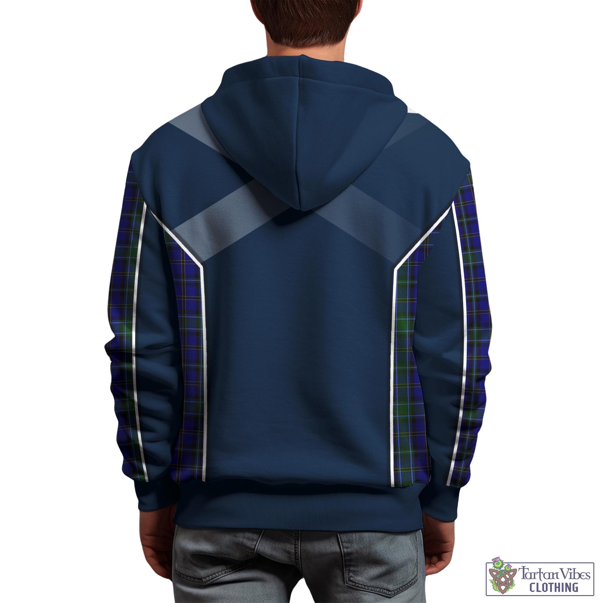 Tartan Vibes Clothing Weir Tartan Hoodie with Family Crest and Lion Rampant Vibes Sport Style