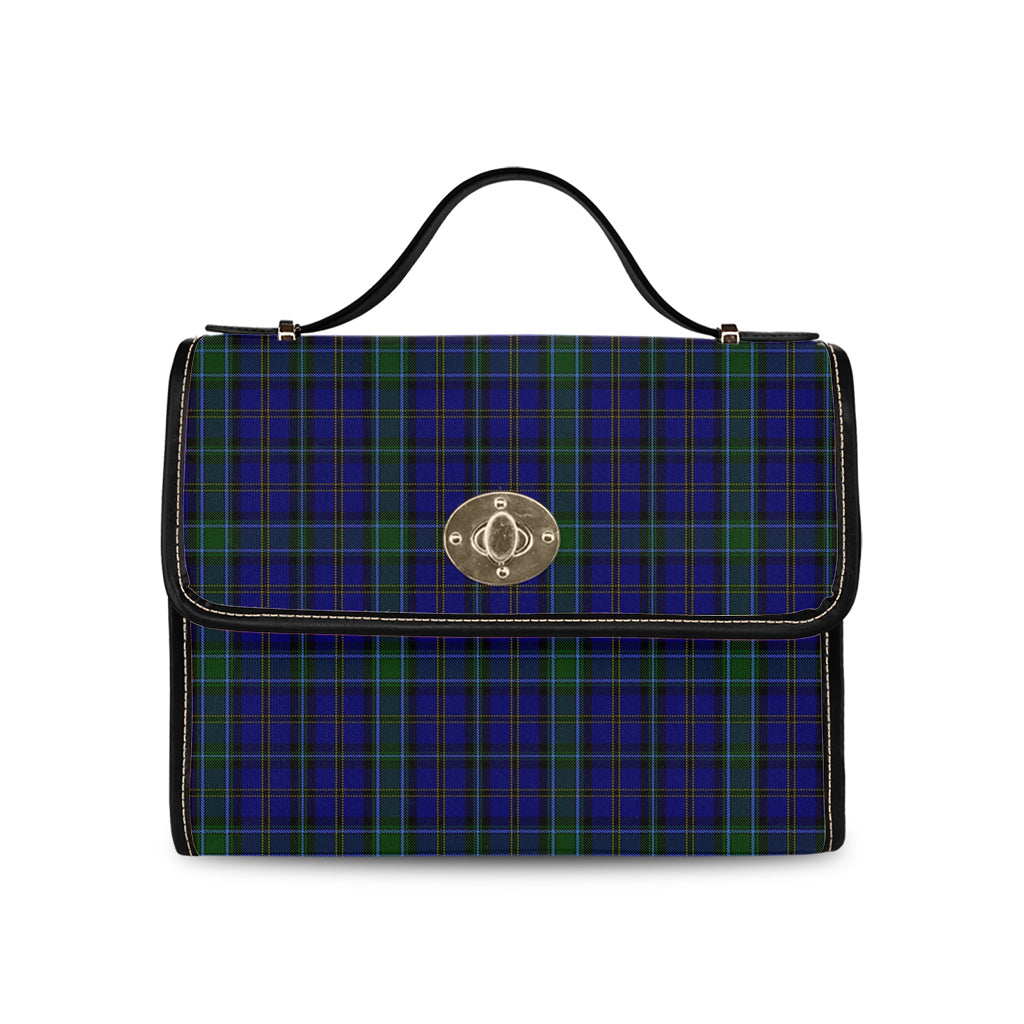 weir-tartan-leather-strap-waterproof-canvas-bag