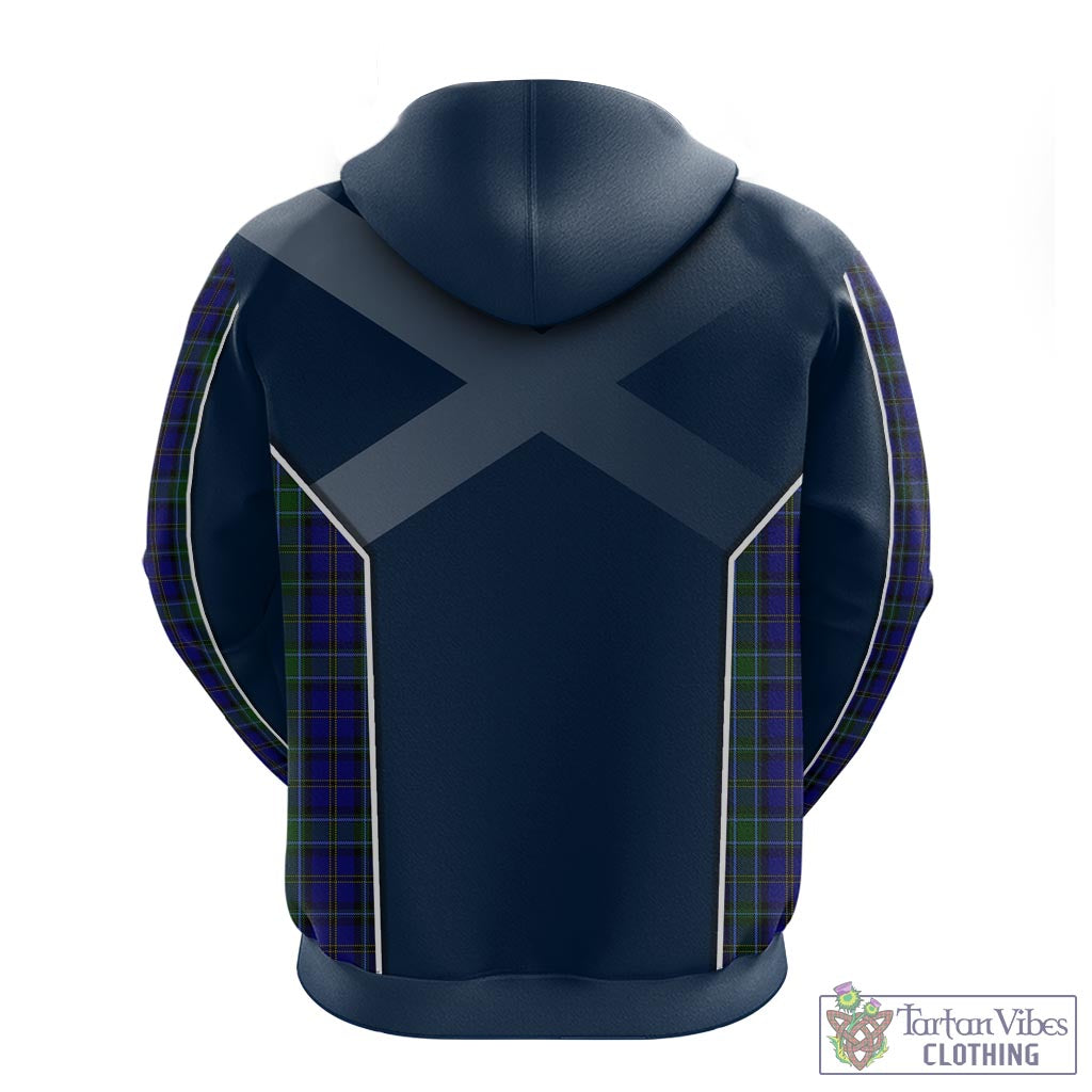 Tartan Vibes Clothing Weir Tartan Hoodie with Family Crest and Scottish Thistle Vibes Sport Style