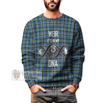 Weir Ancient Tartan Sweatshirt with Family Crest DNA In Me Style