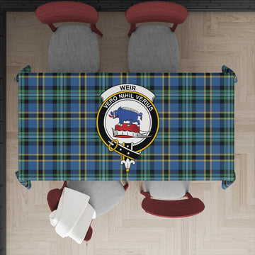 Weir Ancient Tartan Tablecloth with Family Crest