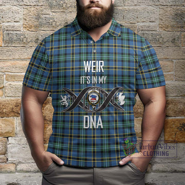 Weir Ancient Tartan Polo Shirt with Family Crest DNA In Me Style