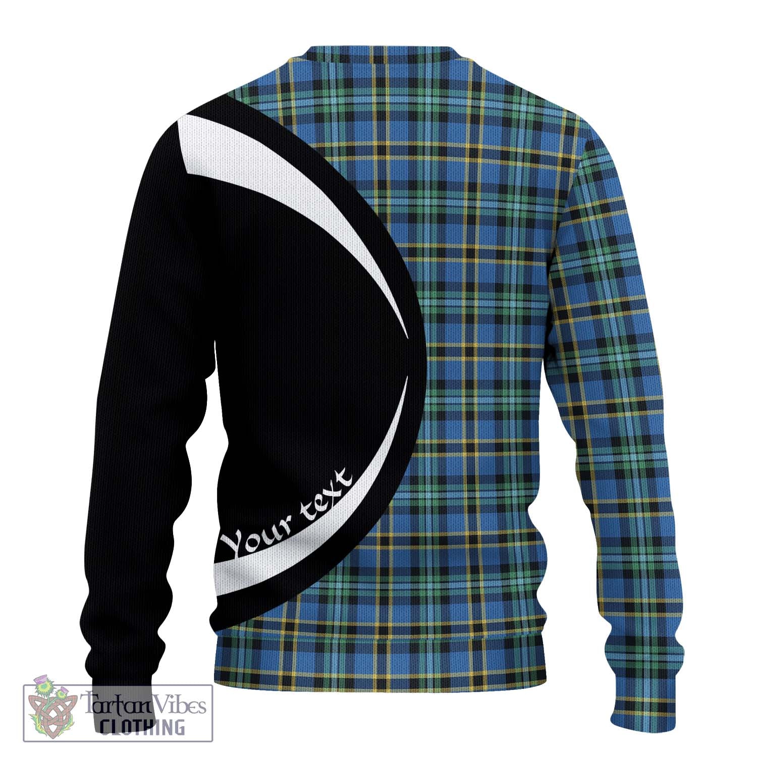 Weir Ancient Tartan Knitted Sweater with Family Crest Circle Style - Tartan Vibes Clothing