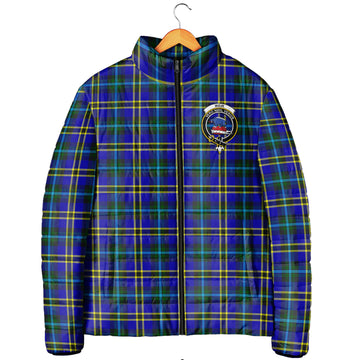 Weir Modern Tartan Padded Jacket with Family Crest