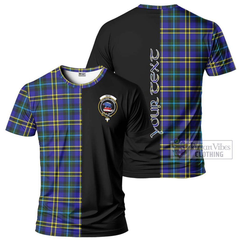 Weir Modern Tartan T-Shirt with Family Crest and Half Of Me Style Kid's Shirt - Tartanvibesclothing Shop