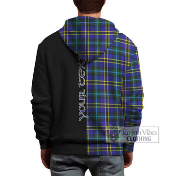 Weir Modern Tartan Hoodie with Family Crest and Half Of Me Style