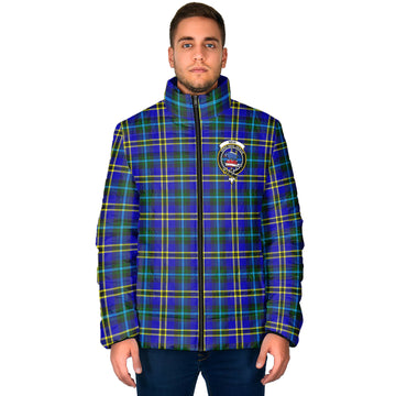 Weir Modern Tartan Padded Jacket with Family Crest