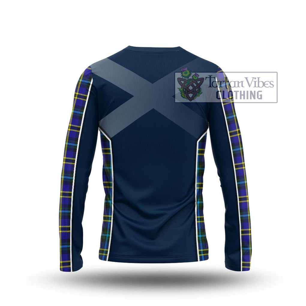 Weir Modern Tartan Long Sleeve T-Shirt with Family Crest and Lion Rampant Vibes Sport Style - Tartan Vibes Clothing