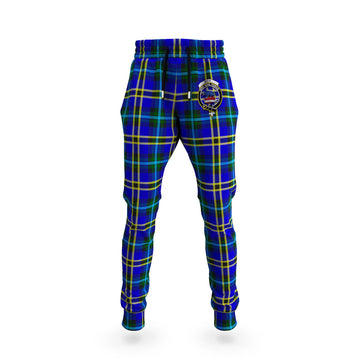 Weir Modern Tartan Joggers Pants with Family Crest