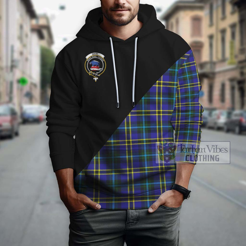 Weir Modern Tartan Hoodie with Family Crest and Military Logo Style - Tartanvibesclothing Shop