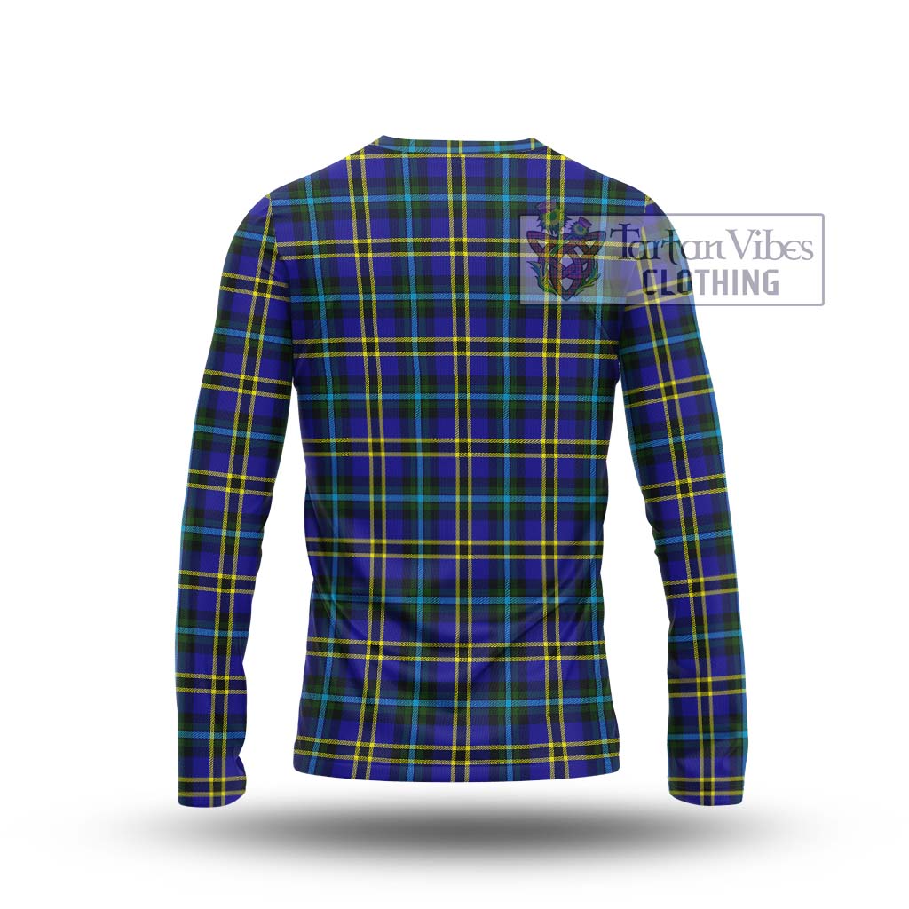 Tartan Vibes Clothing Weir Modern Tartan Long Sleeve T-Shirt with Family Crest DNA In Me Style