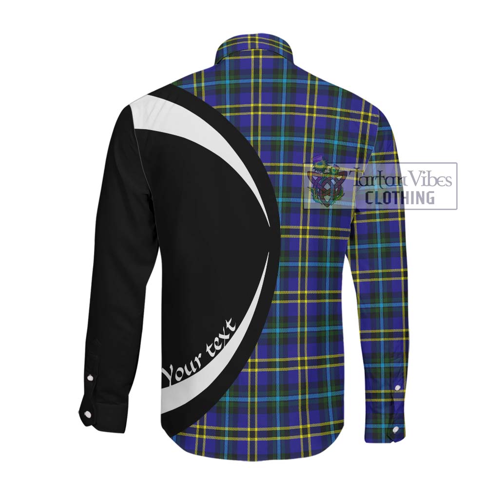 Tartan Vibes Clothing Weir Modern Tartan Long Sleeve Button Up with Family Crest Circle Style