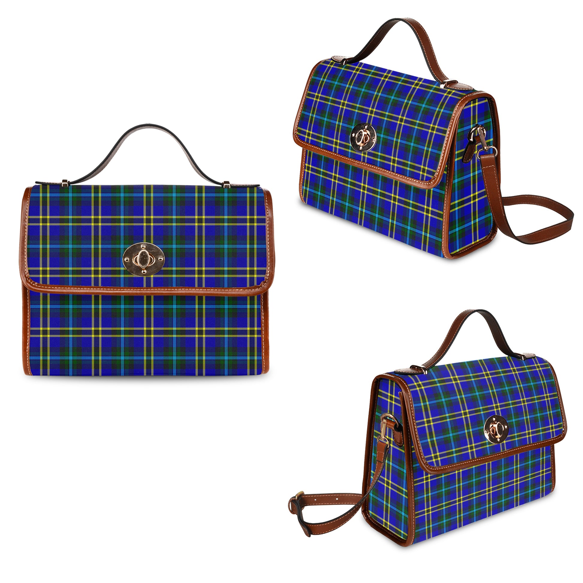 weir-modern-tartan-leather-strap-waterproof-canvas-bag