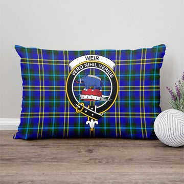 Weir Modern Tartan Pillow Cover with Family Crest