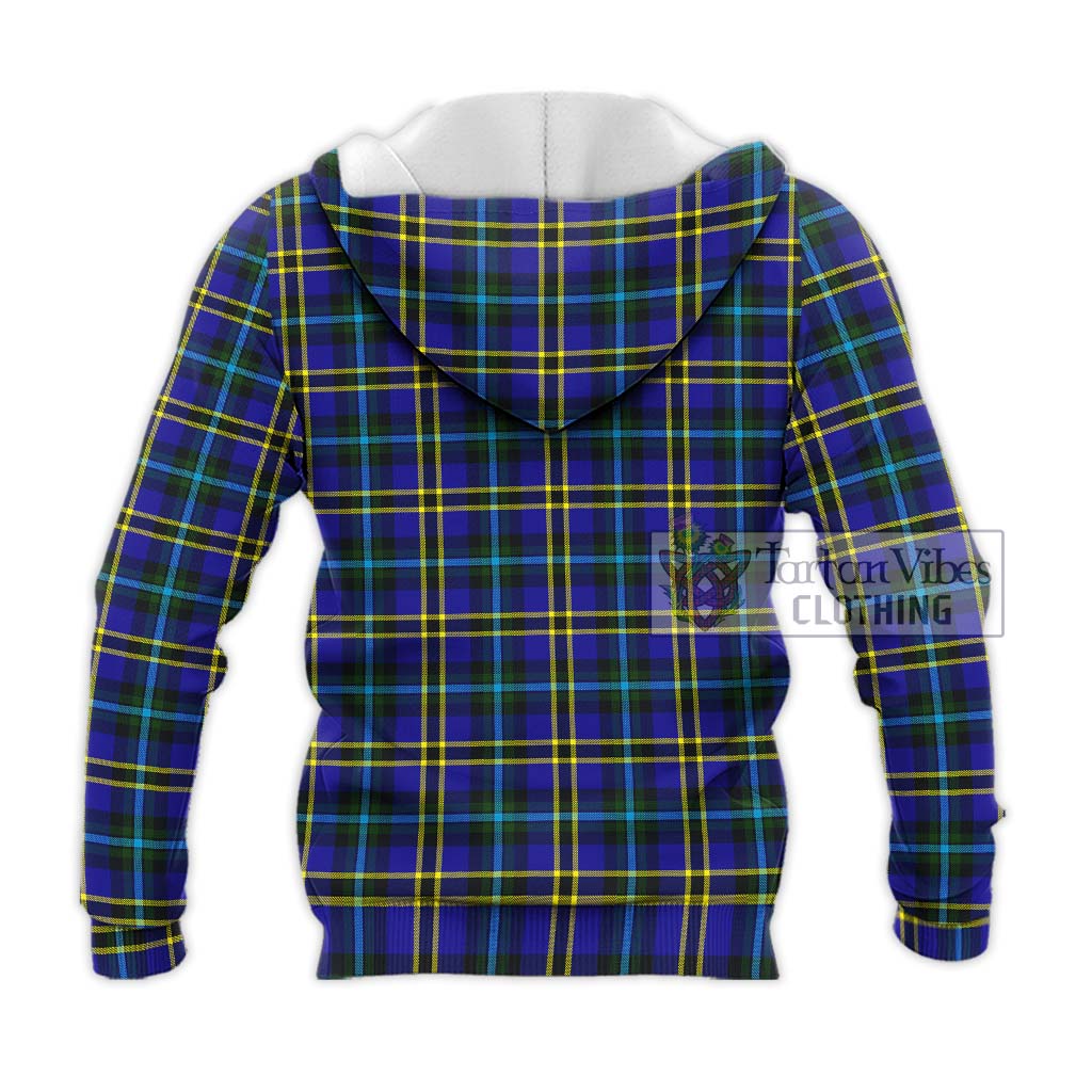 Tartan Vibes Clothing Weir Modern Tartan Knitted Hoodie with Family Crest DNA In Me Style