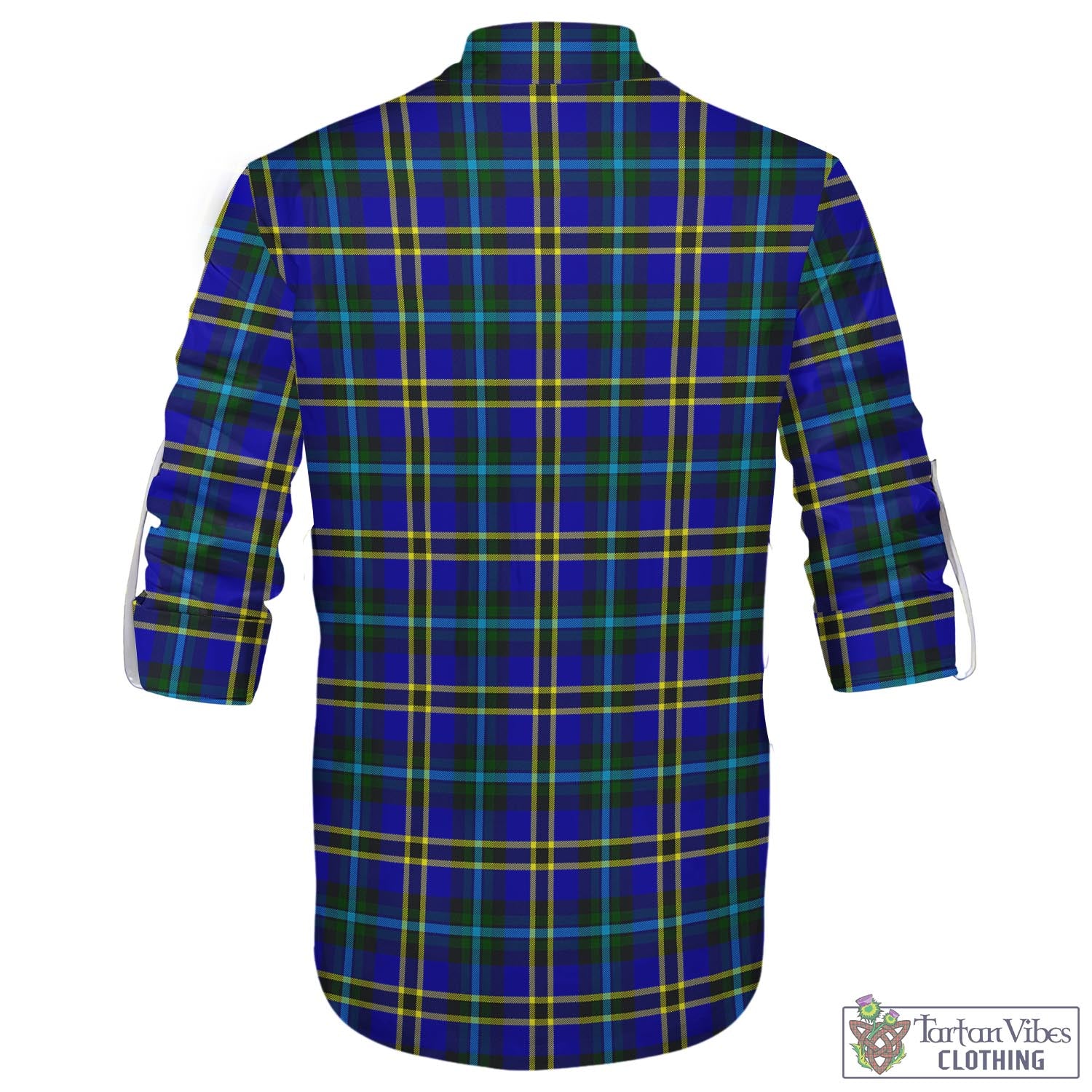 Tartan Vibes Clothing Weir Modern Tartan Men's Scottish Traditional Jacobite Ghillie Kilt Shirt