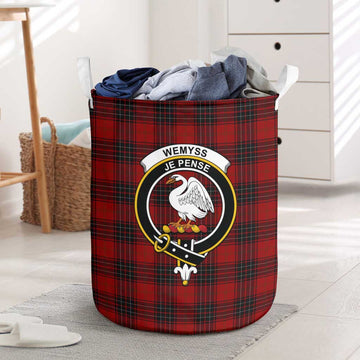 Wemyss Tartan Laundry Basket with Family Crest