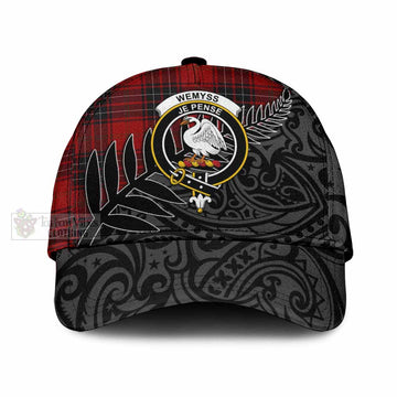 Wemyss Tartan Classic Cap with New Zealand Silver Fern Half Style