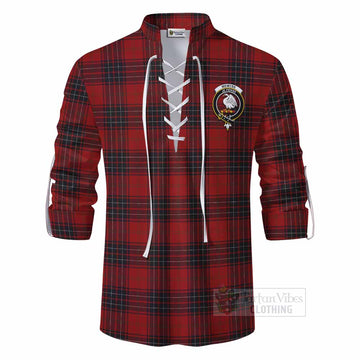 Wemyss Tartan Ghillie Kilt Shirt with Family Crest DNA In Me Style