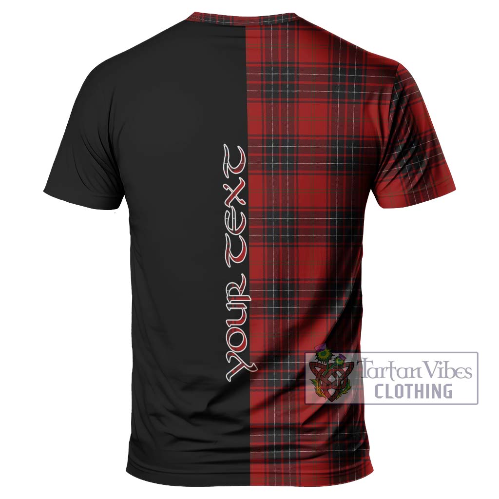 Tartan Vibes Clothing Wemyss Tartan T-Shirt with Family Crest and Half Of Me Style