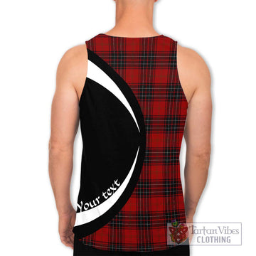 Wemyss Tartan Men's Tank Top with Family Crest Circle Style