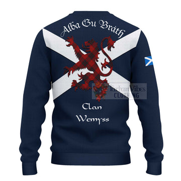 Wemyss Tartan Lion Rampant Ugly Sweater Proudly Display Your Heritage with Alba Gu Brath and Clan Name