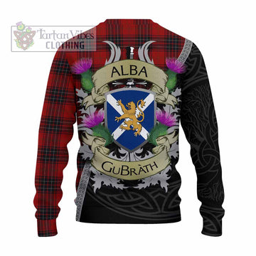 Wemyss Tartan Family Crest Knitted Sweater Lion Rampant Royal Thistle Shield Celtic Inspired - Tartan Vibes Clothing