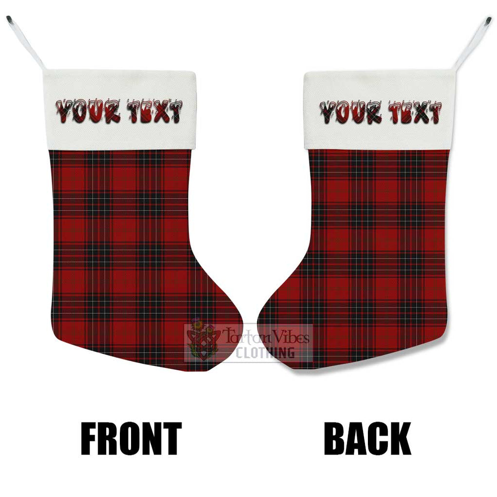 Tartan Vibes Clothing Wemyss Tartan Christmas Stocking with Personalized Text