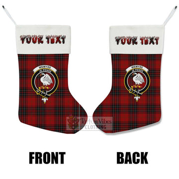 Wemyss Tartan Family Crest Christmas Stocking with Personalized Text