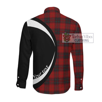 Wemyss Tartan Long Sleeve Button Up with Family Crest Circle Style