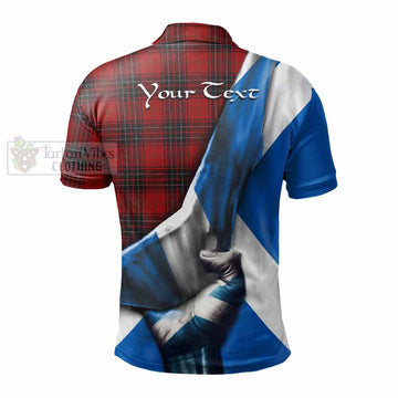 Wemyss Tartan Polo Shirt with Family Crest Scotland Patriotic Style