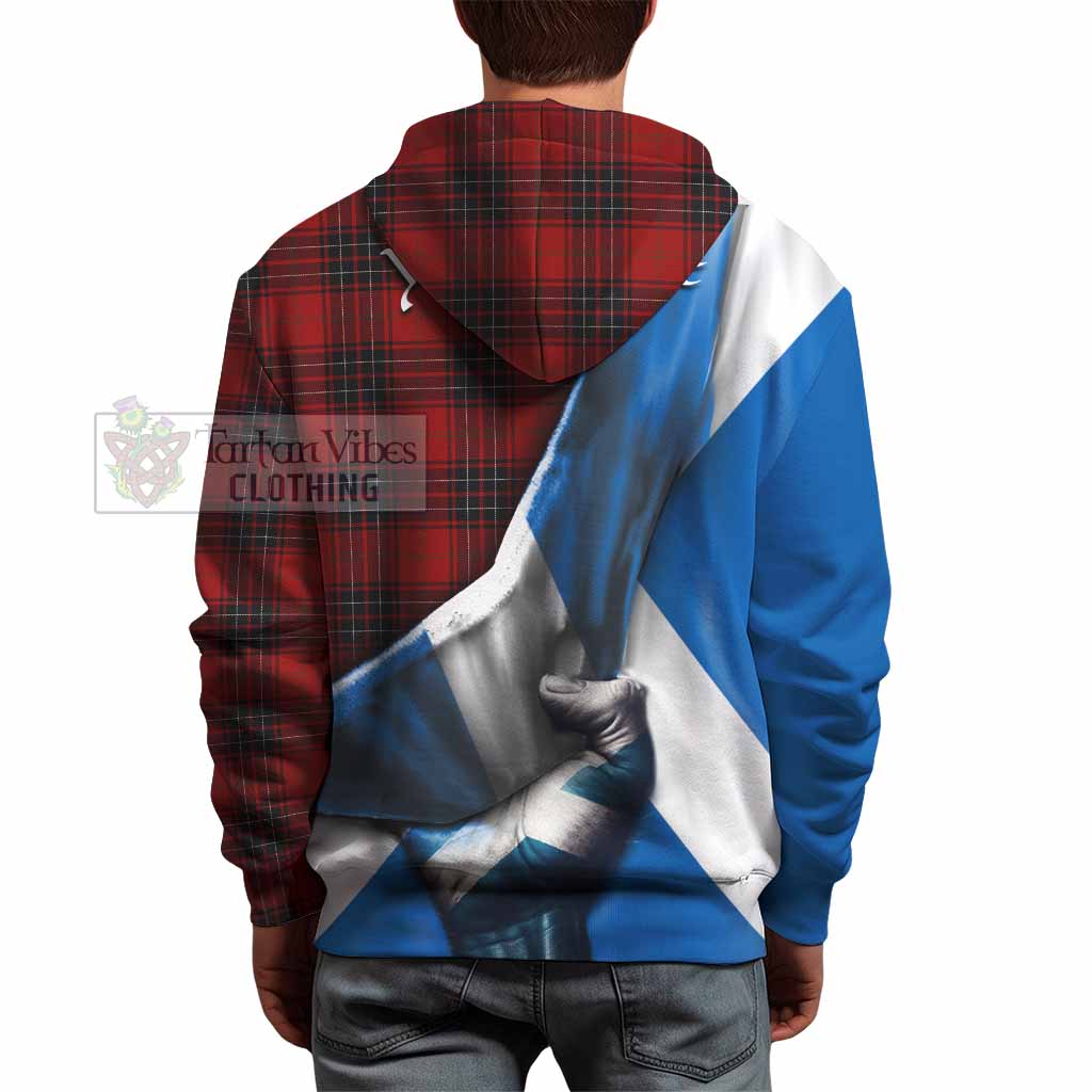 Tartan Vibes Clothing Wemyss Tartan Hoodie with Family Crest Scotland Patriotic Style