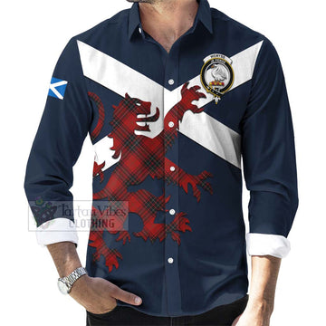 Wemyss Tartan Lion Rampant Long Sleeve Button Shirt Proudly Display Your Heritage with Alba Gu Brath and Clan Name