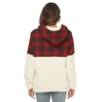 Wemyss Tartan Women's Borg Fleece Hoodie With Half Zip