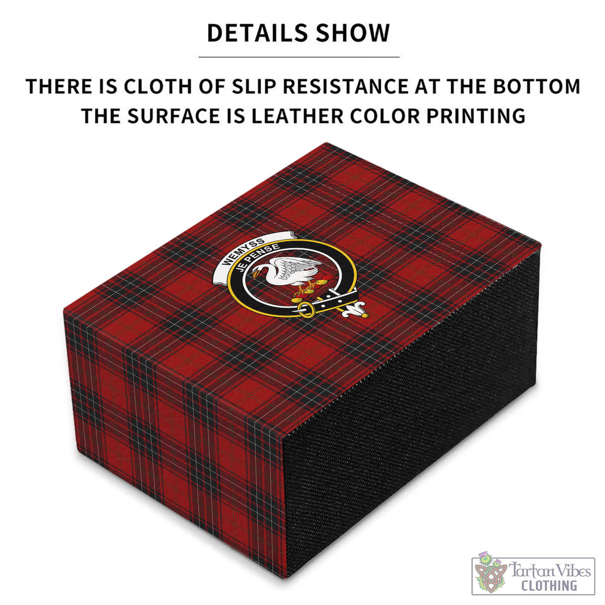 Wemyss Tartan Pen Holder with Family Crest - Tartan Vibes Clothing