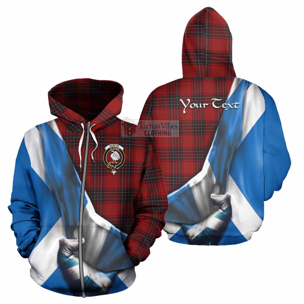 Tartan Vibes Clothing Wemyss Tartan Hoodie with Family Crest Scotland Patriotic Style