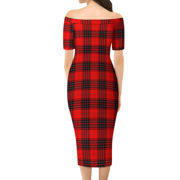 Wemyss Tartan Off Shoulder Lady Dress