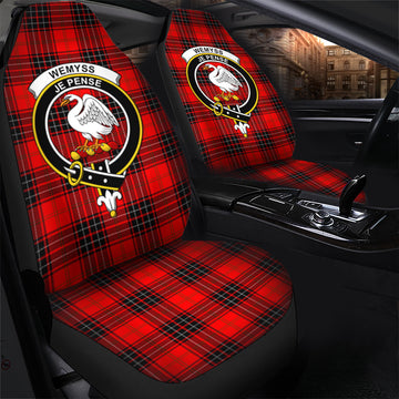 Wemyss Tartan Car Seat Cover with Family Crest