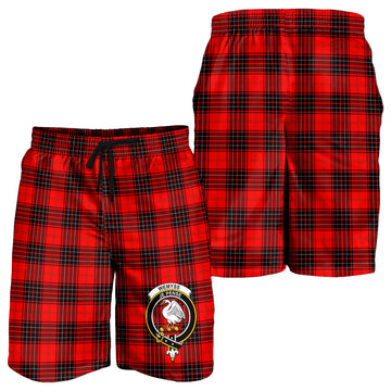 Wemyss Tartan Mens Shorts with Family Crest