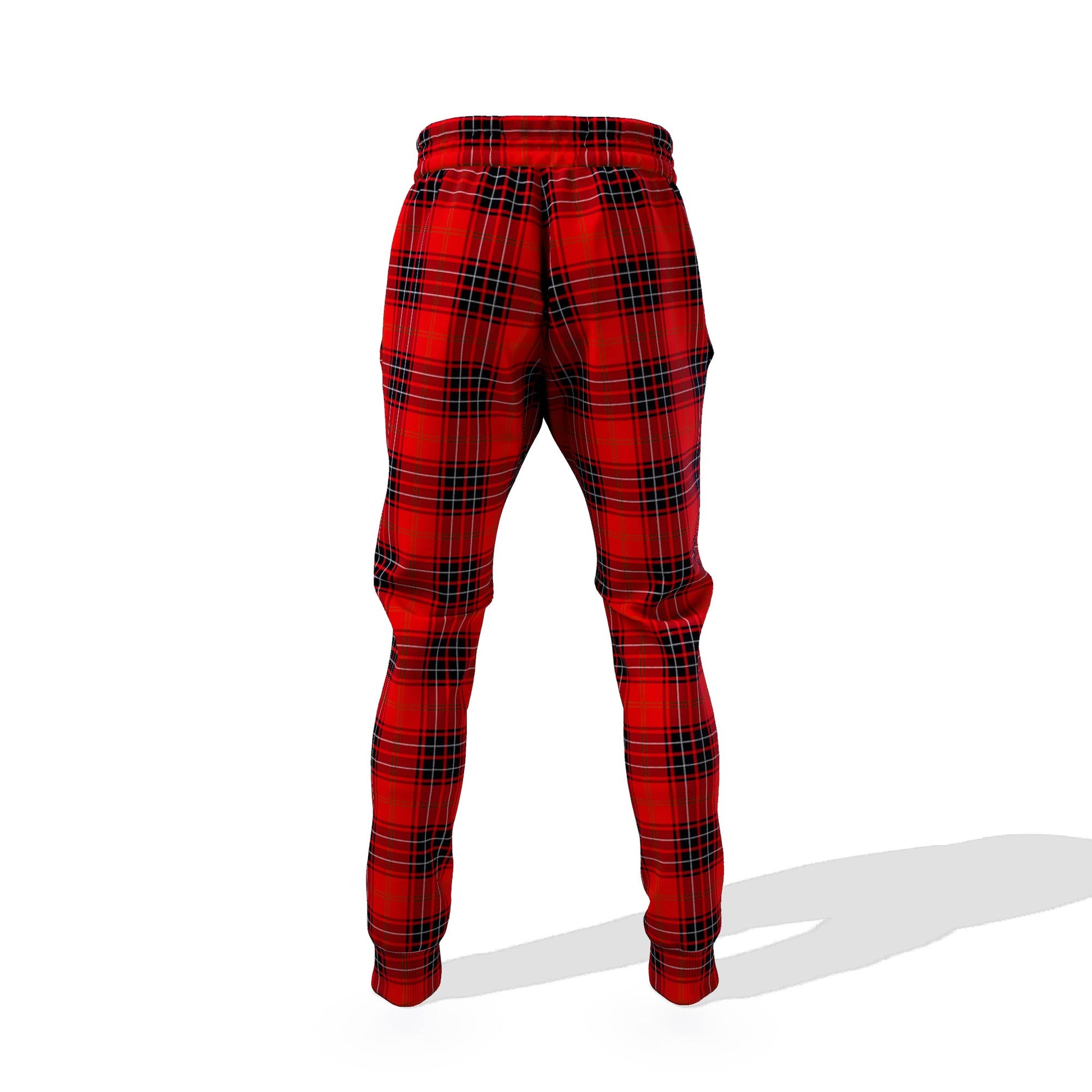 Wemyss Tartan Joggers Pants with Family Crest 6XL - Tartan Vibes Clothing