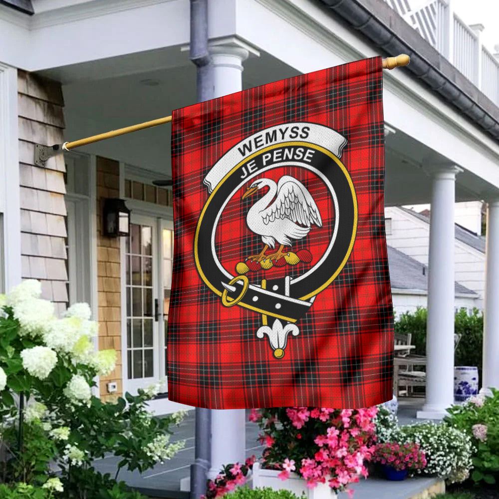 wemyss-modern-tartan-flag-with-family-crest