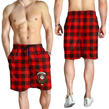 Wemyss Tartan Mens Shorts with Family Crest